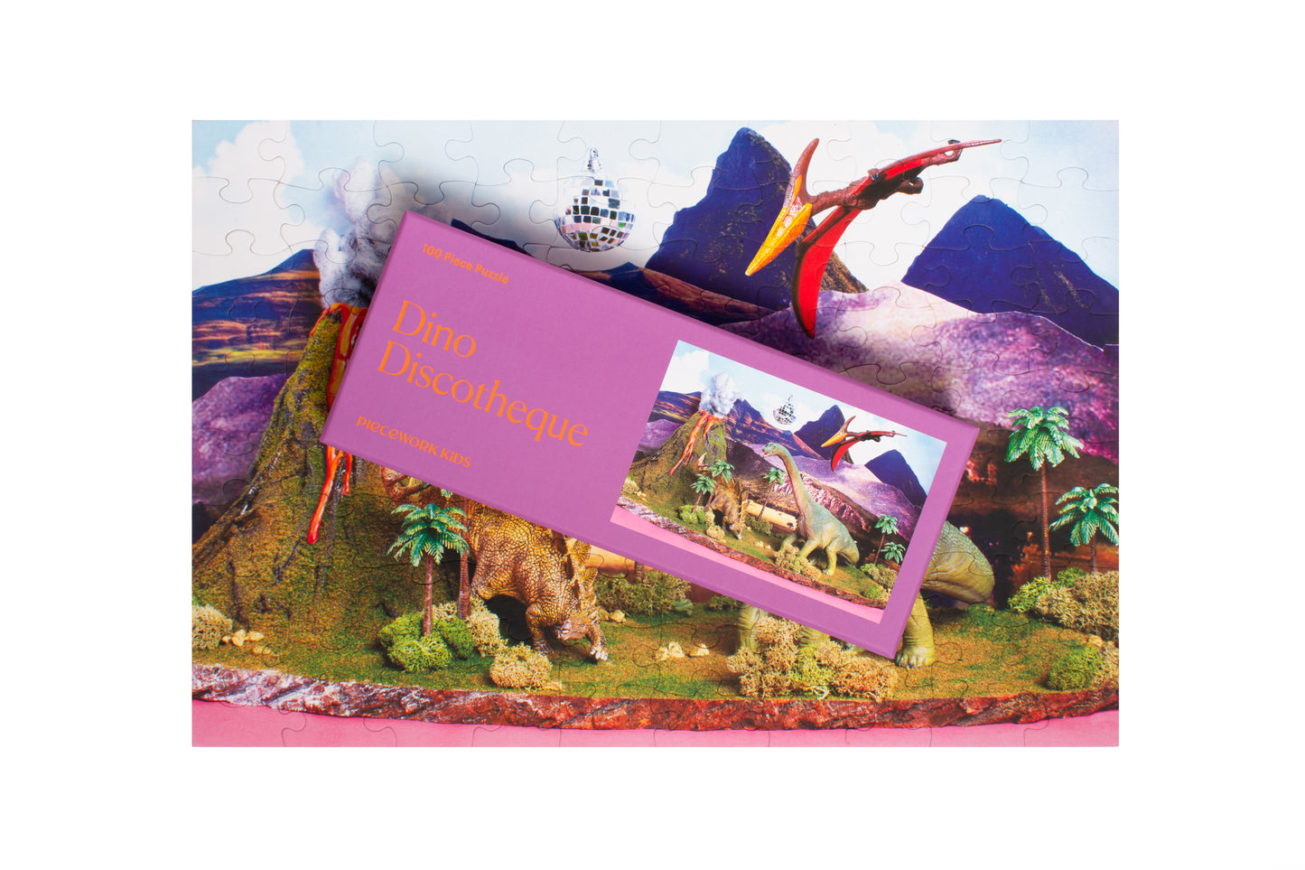 Dino Discoteque 100 Piece Puzzle