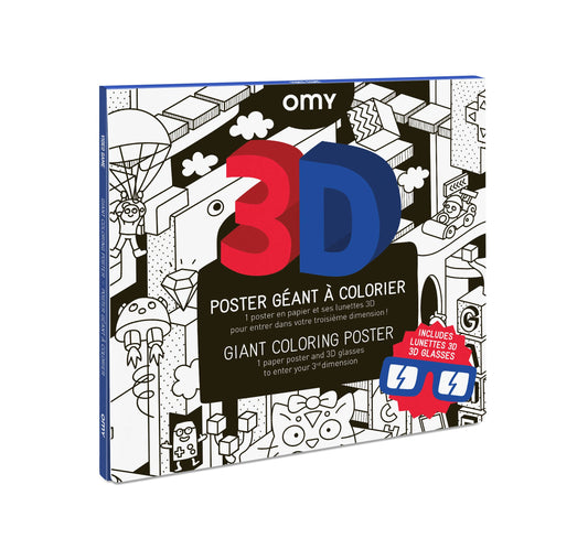 3D Giant coloring poster