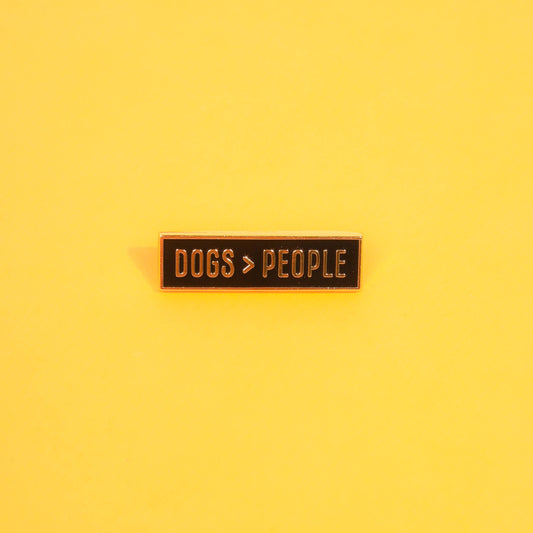 Dogs > People Enamel Pin