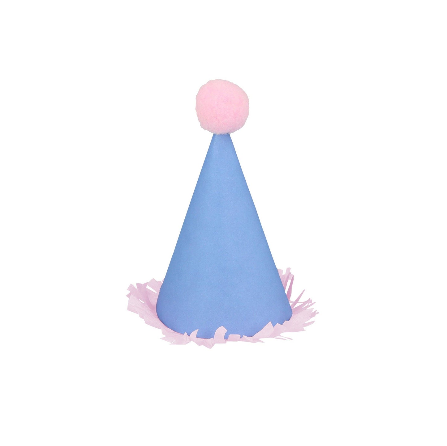 Mini party hats in a rainbow of crepe-paper colors