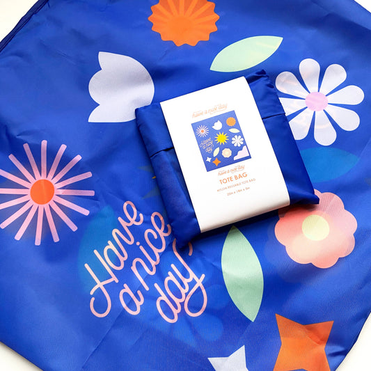 Weekends reusable nylon tote bag.