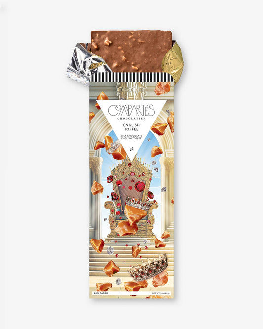 Compartes Chocolate - *NEW* ENGLISH TOFFEE Gourmet Chocolate Bar