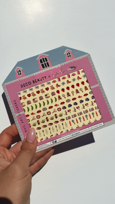 Animated preview of the Deco Beauty x Haricot Vert nail art stickers