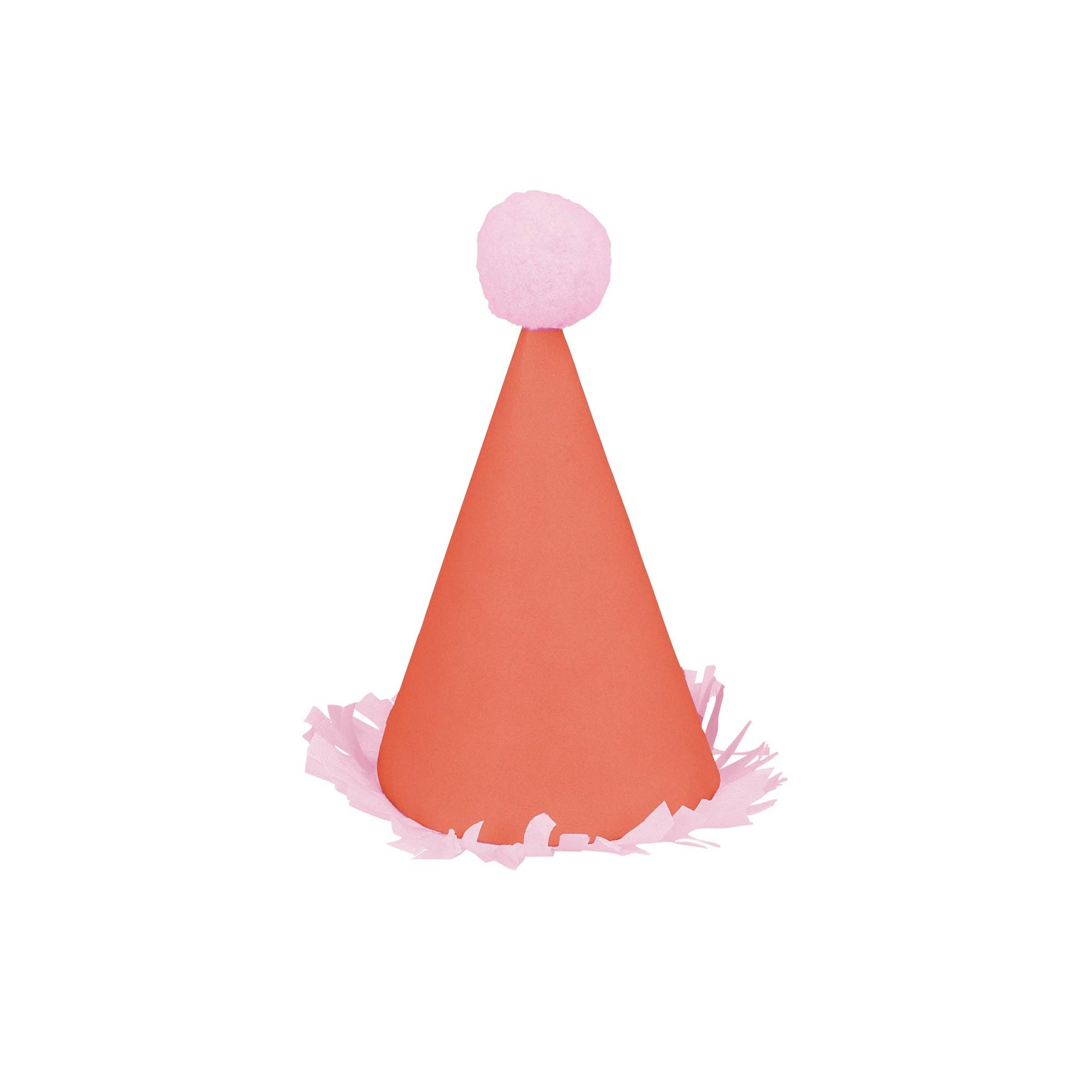 Colorful pompom-topped mini party hats