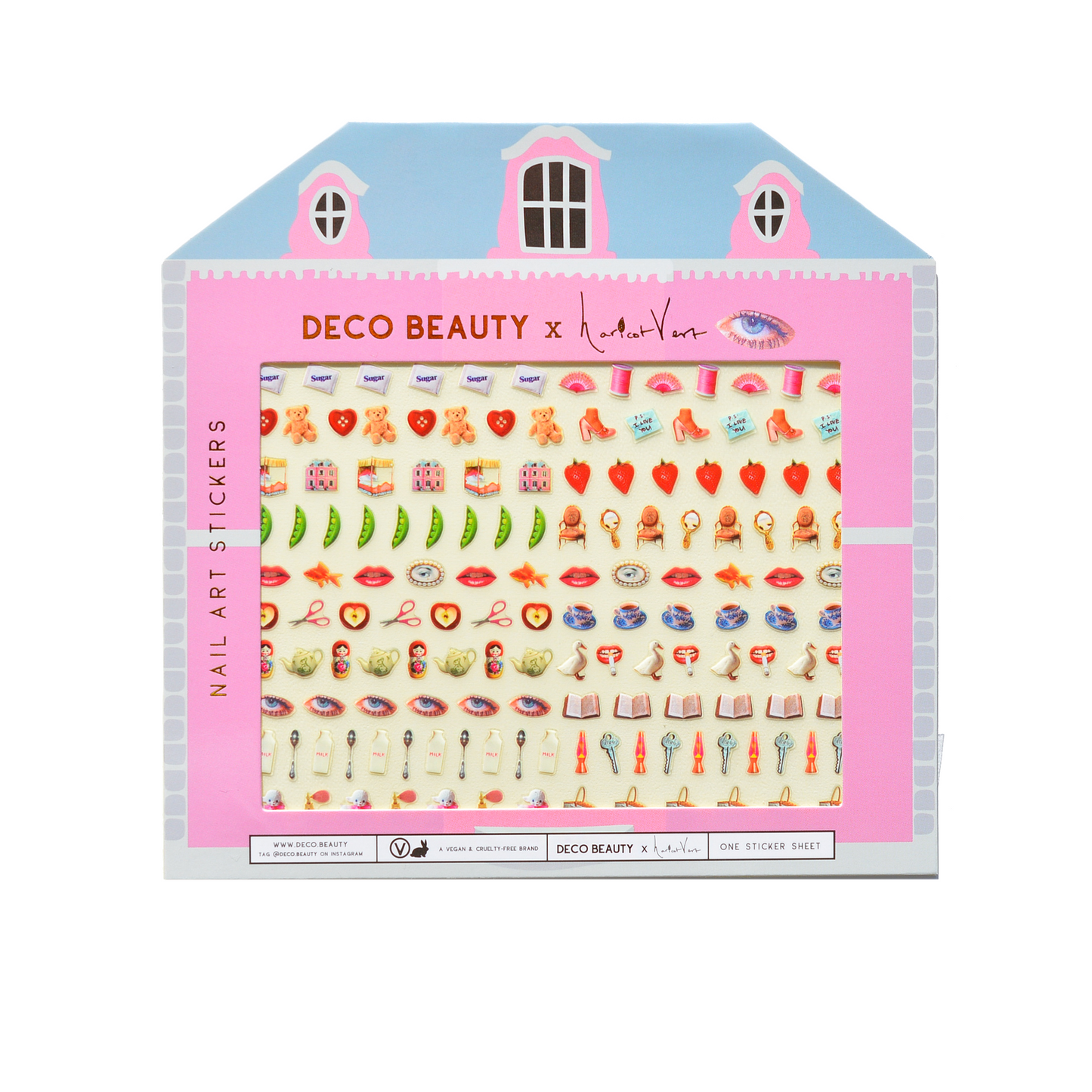 Whimsical trinket and bauble designs from the Deco Beauty x Haricot Vert nail sticker collaboration