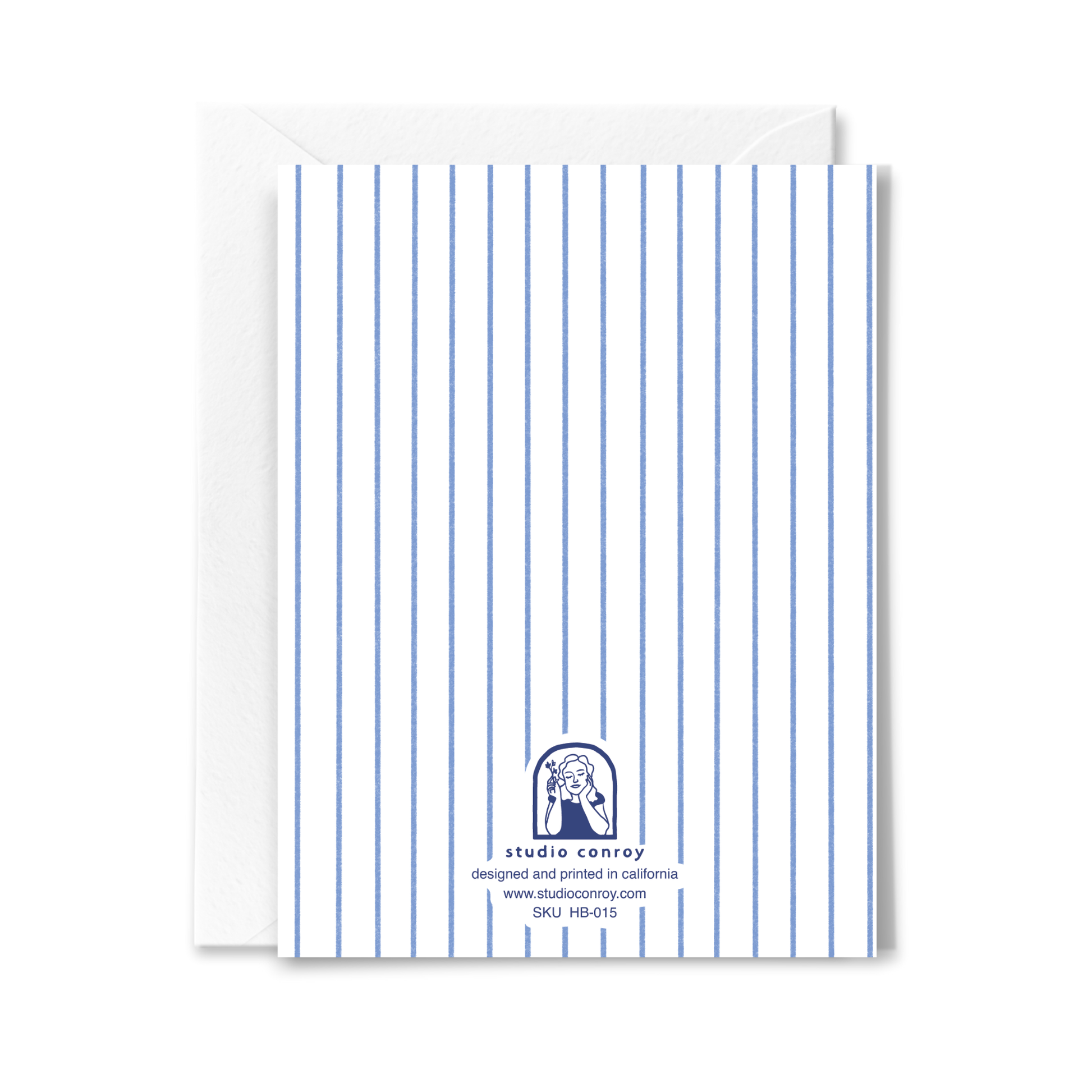 Second view of the Bow and Tulip birthday card
