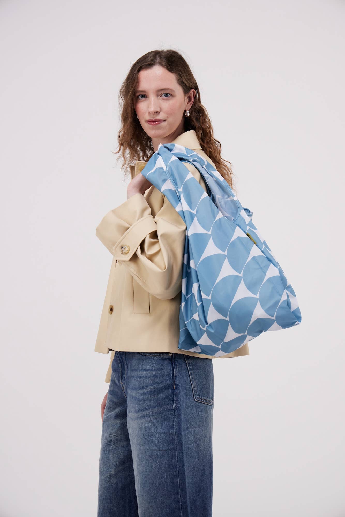 Denim Moon Pattern Reusable Eco-Friendly Tote Bag