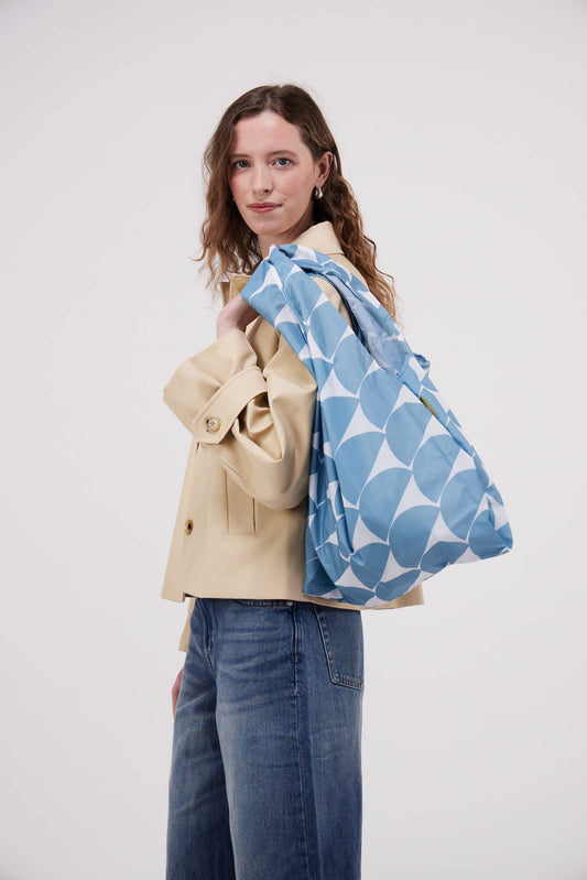 Denim Moon Pattern Reusable Eco-Friendly Tote Bag