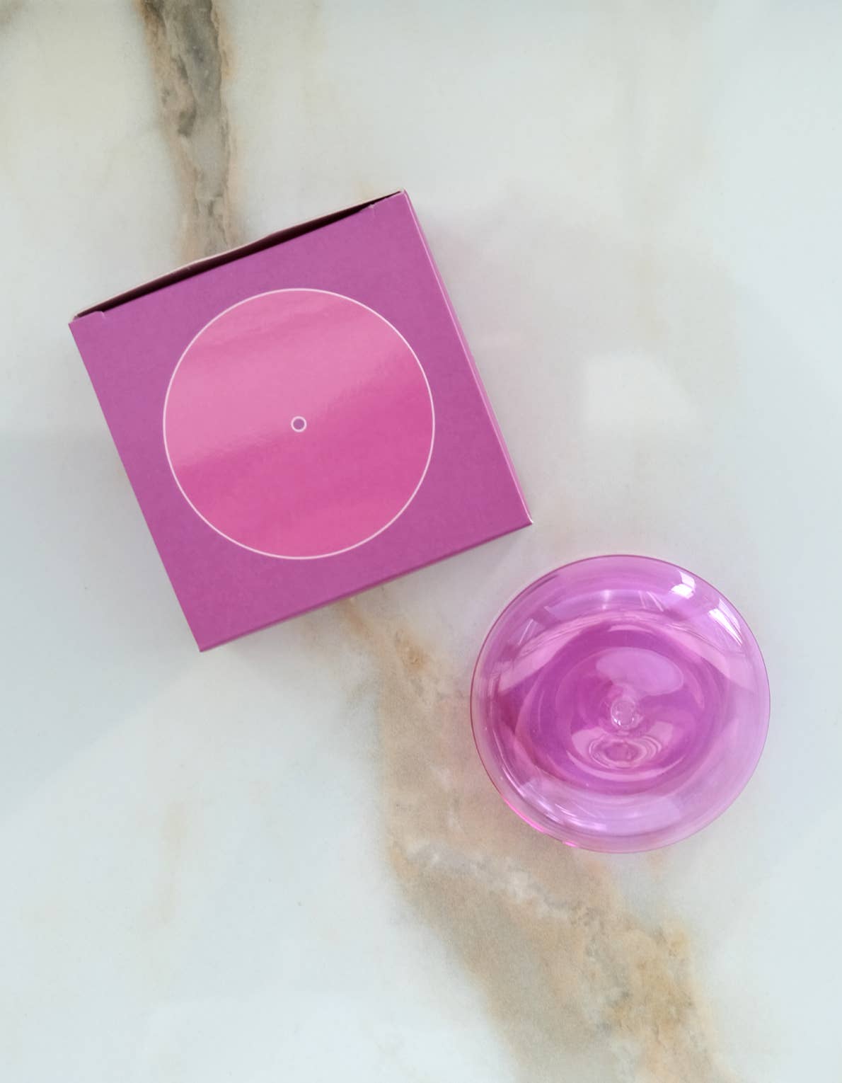 Bubble glass incense holder, detail of the rounded glass form