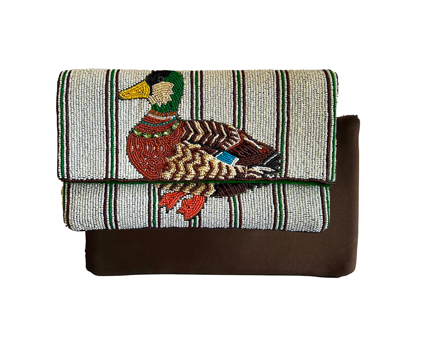 Beaded Duck Clutch & Crossbody Bag
