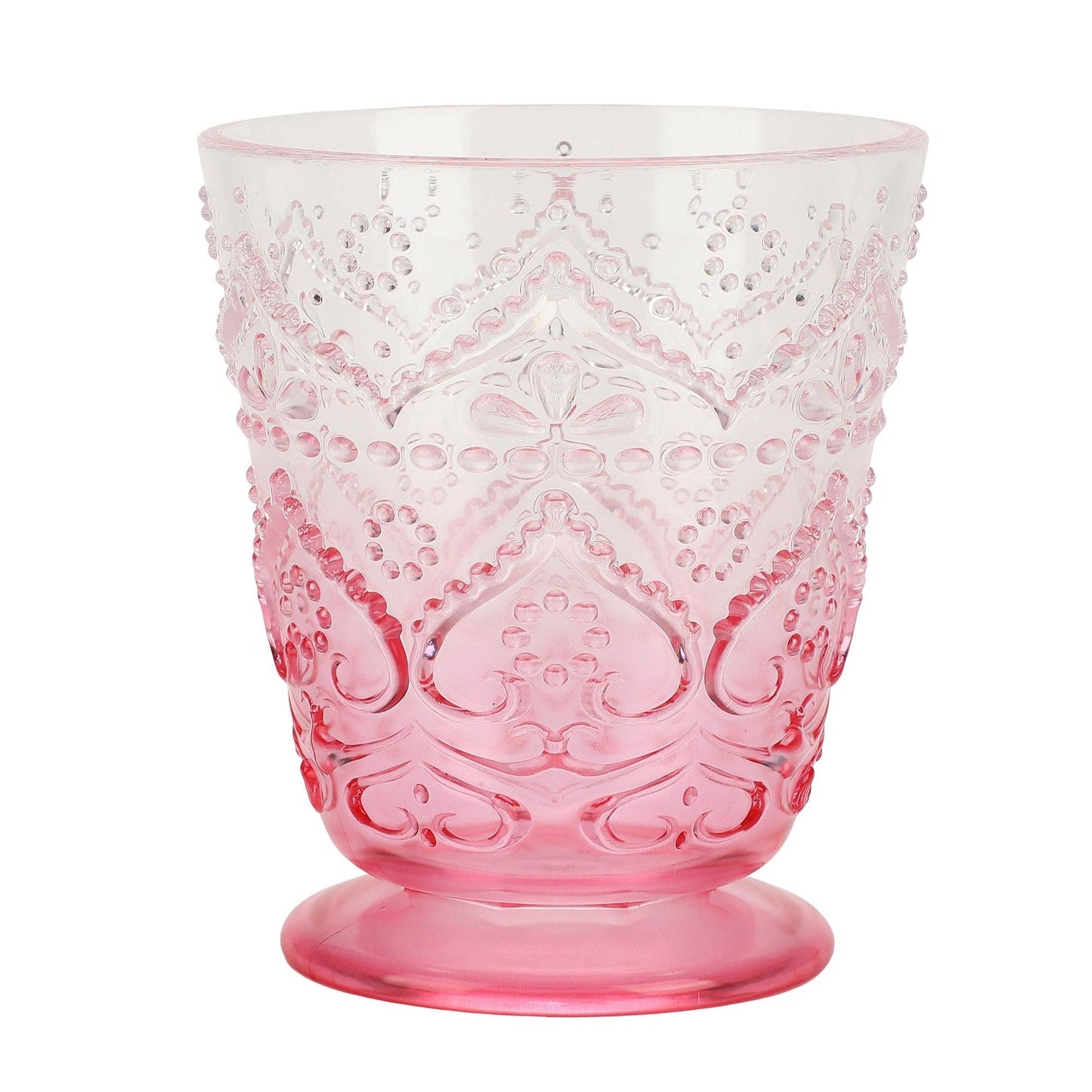 The pastel cup set grouped together.