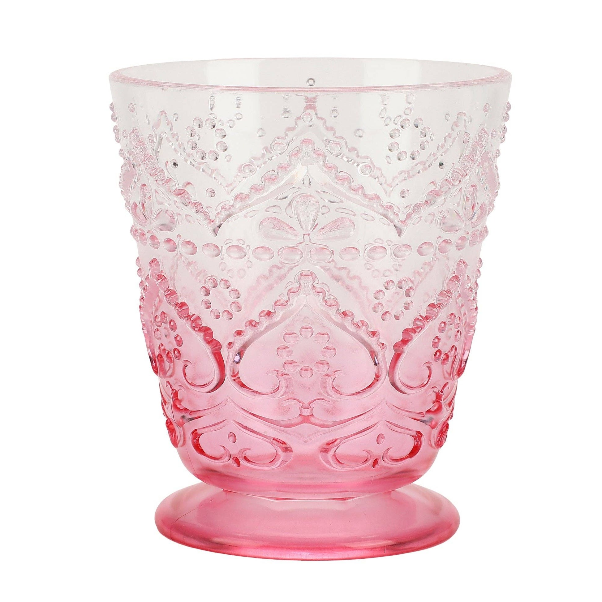 The pastel cup set grouped together.
