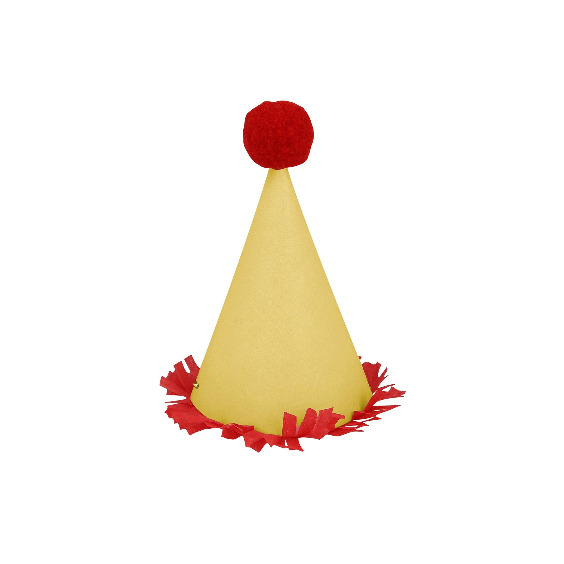 Assorted colorful mini party hats grouped together