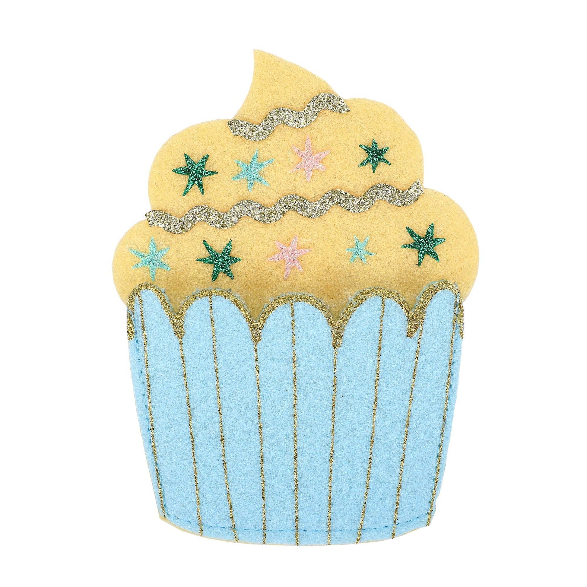 Reusable cupcake gift card holder for birthdays and celebrations.