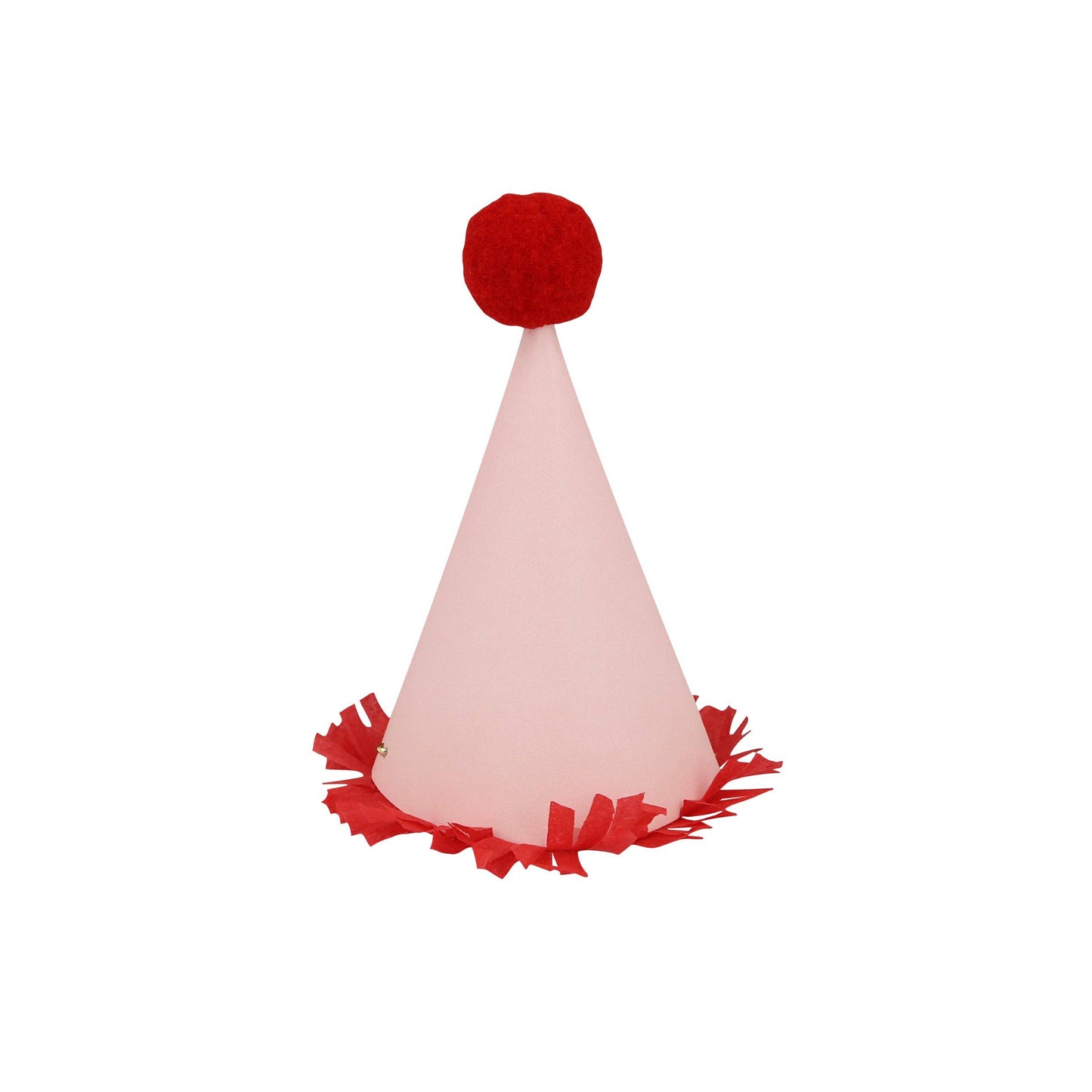 Bright mini party hats fanned out in assorted colors