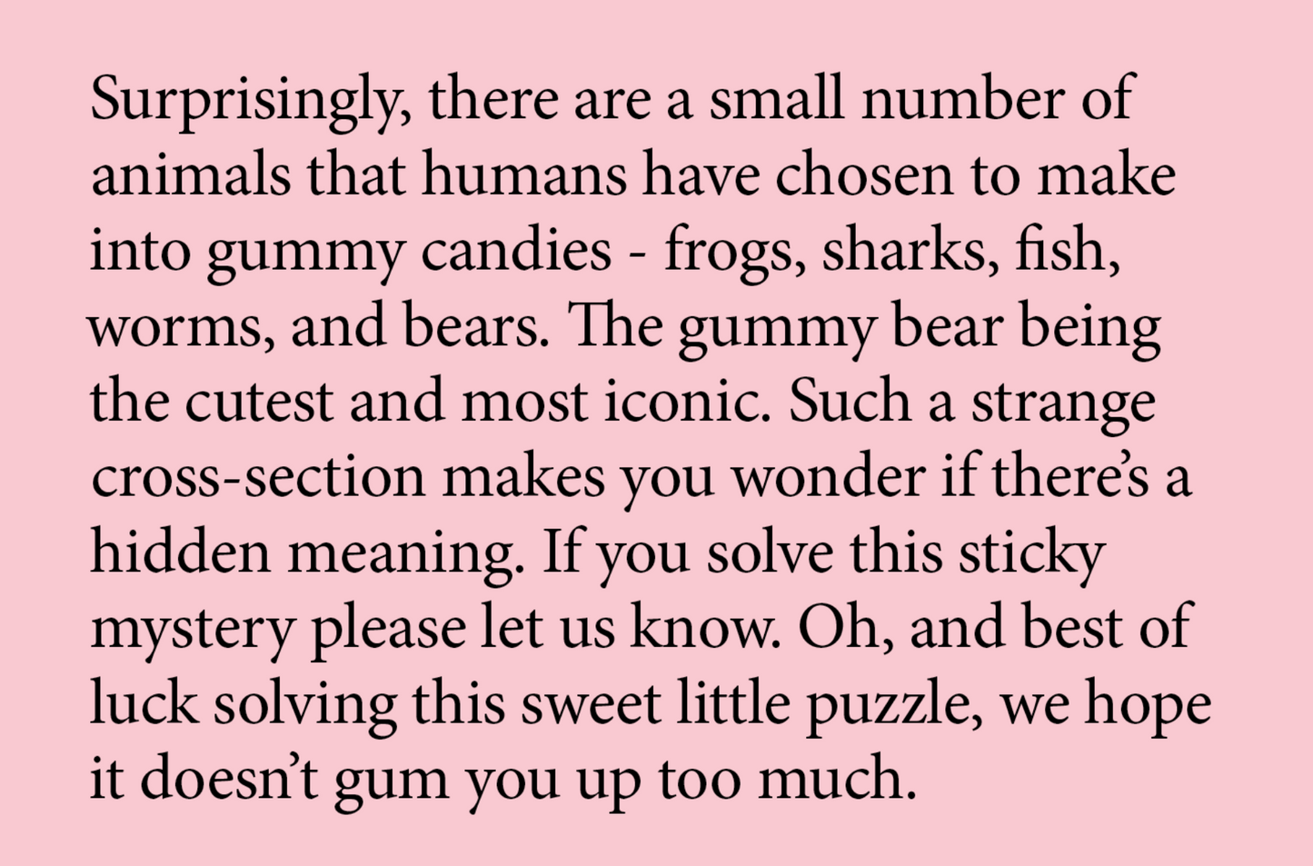 Little Puzzle Thing - Gummy Bear